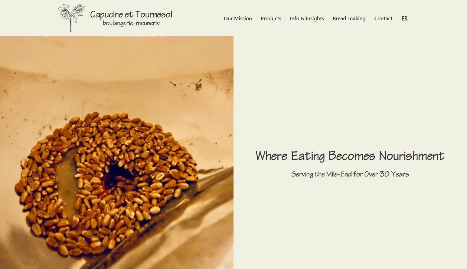 Capucine et tournesol home page