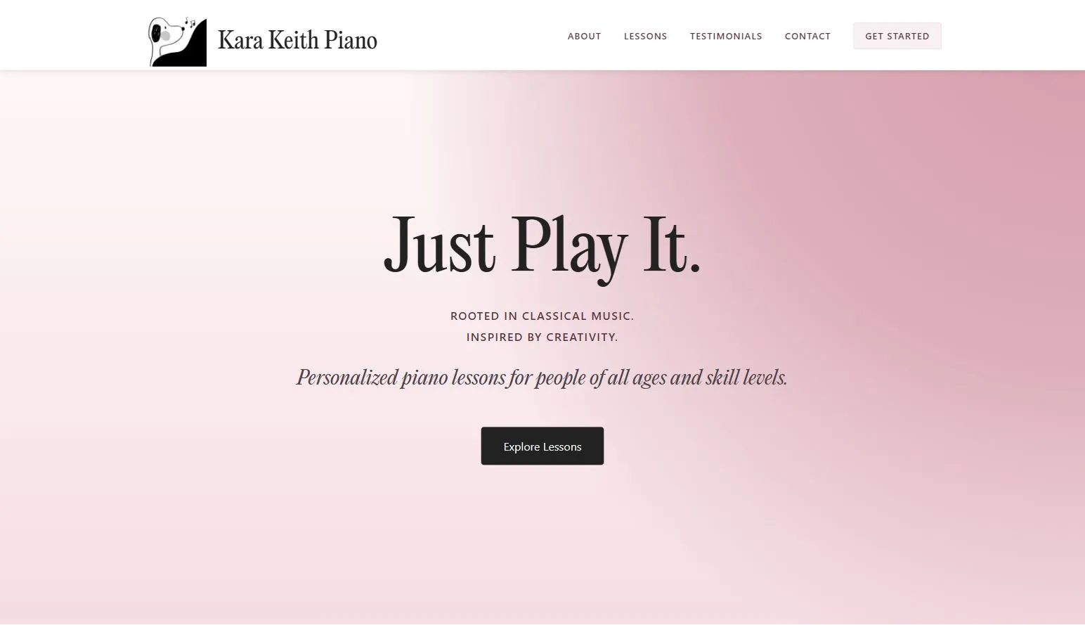 home page kara keith piano